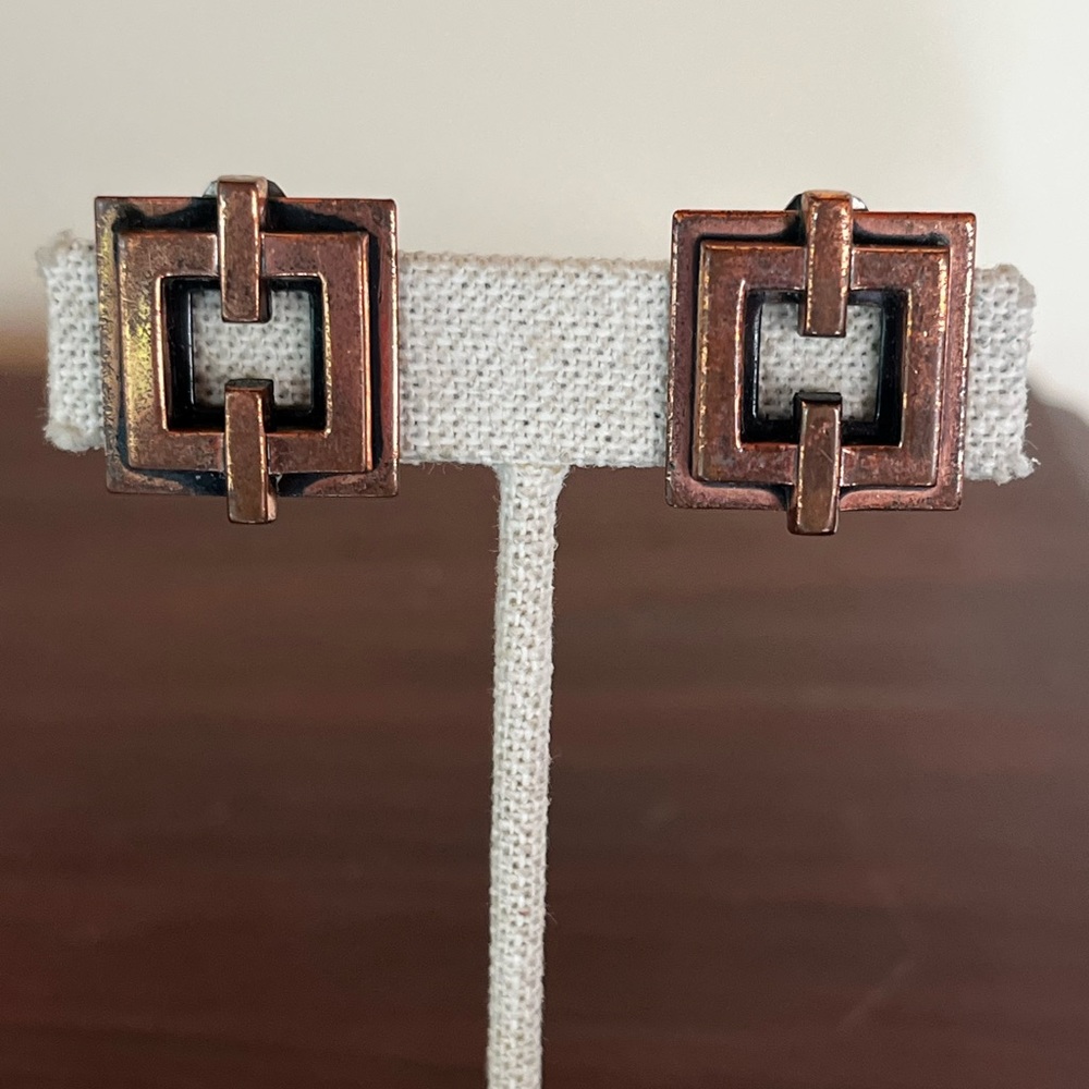 Renoir Copper Earrings
